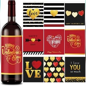 Wine Bottle Sticker Labels (Valentines)